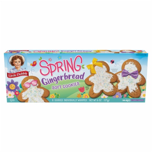 Little Debbie Gingerbread Soft Cookies Perspective: back