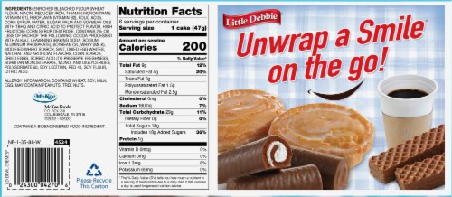 Little Debbie® Devil Cremes Snack Cakes Perspective: back
