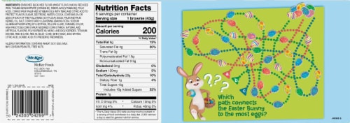 Little Debbie® Easter Egg Brownies Snack Cakes Perspective: back