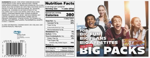 Little Debbie® Big Pack Zebra Cakes® Perspective: back