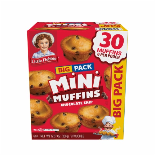 Little Debbie® Chocolate Chip Mini Muffins Big Pack Perspective: back