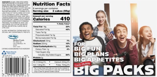 Little Debbie® Swiss Rolls Big Pack Perspective: back