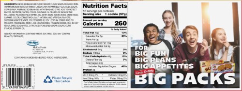 Little Debbie Fudge Rounds Big Pack Perspective: back