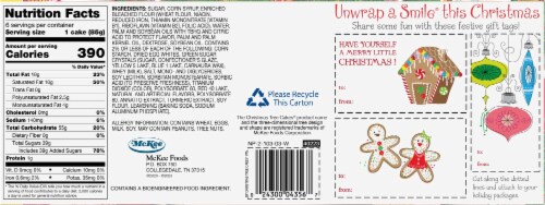 Little Debbie® Vanilla Christmas Tree Snack Cakes Perspective: back