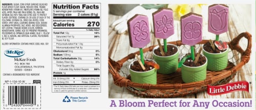 Little Debbie® Butterfly Creme Filled Cakes Perspective: back