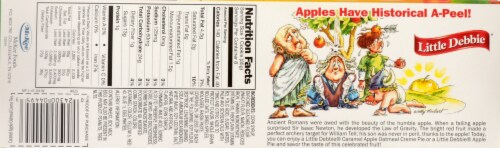 Little Debbie Caramel Apple Oatmeal Creme Pies Perspective: back