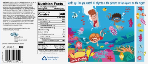 Little Debbie® Chocolate Red White & Blue Cakes Perspective: back