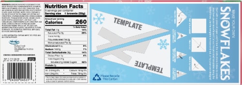 Little Debbie® Snowflake Brownies Snack Cakes Family Pack Perspective: back