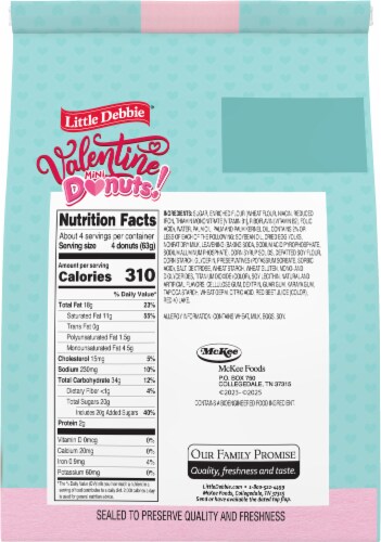 Little Debbie® Snack Cakes Valentine Mini Donuts Perspective: back