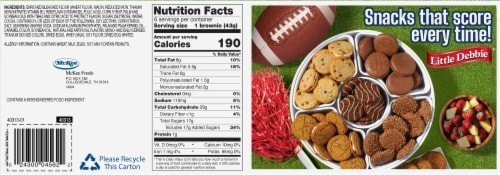 Little Debbie® Football Shaped Brownies Perspective: back