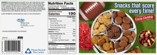 Little Debbie® Football Shaped Brownies Perspective: back