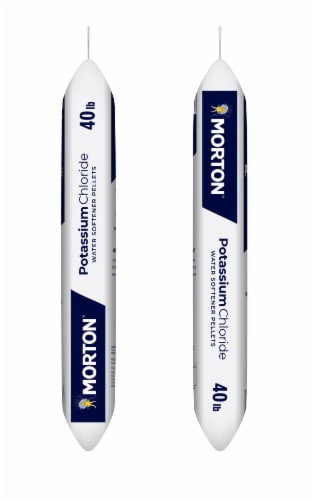 Morton® Potassium Chloride Water Softener Salt Pellets Perspective: back