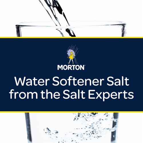 Morton® Pure and Natural® Water Softener Salt Crystals Perspective: back