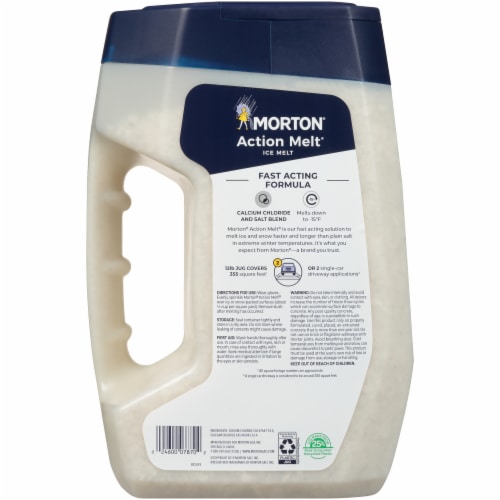 Morton® Action Melt® Ice Melt Jug Perspective: back