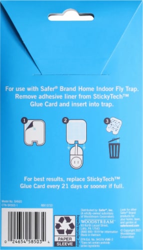 Safer® Brand Home Indoor Fly Trap Refill Pack Perspective: back