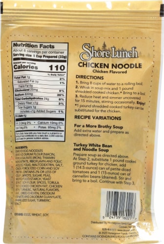 Shore Lunch® Classic Chicken Noodle Soup Mix Perspective: back