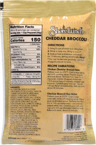 Shore Lunch® Cheddar Broccoli Soup Mix Perspective: back
