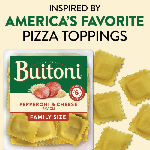 Buitoni® Pepperoni & Cheese Ravioli Perspective: back