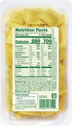 Buitoni® Four Cheese Ravioli Refrigerated Pasta Perspective: back