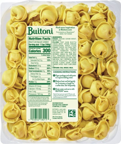 Buitoni® Three Cheese Tortellini Family Sized Pasta Perspective: back