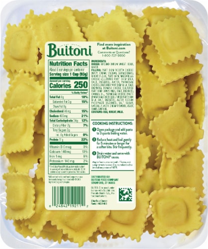 Buitoni® Four Cheese Ravioli Pasta Family Sized Pasta Perspective: back