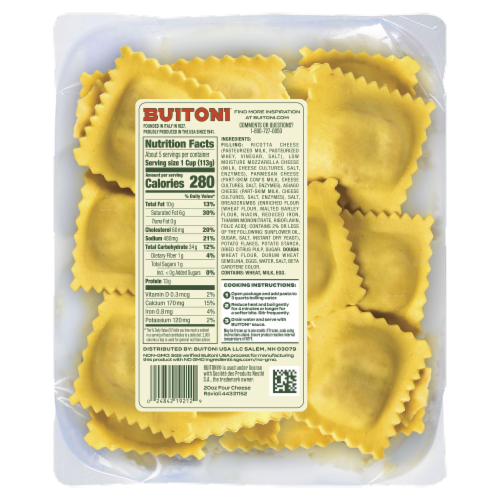 Buitoni® Four Cheese Ravioli Perspective: back