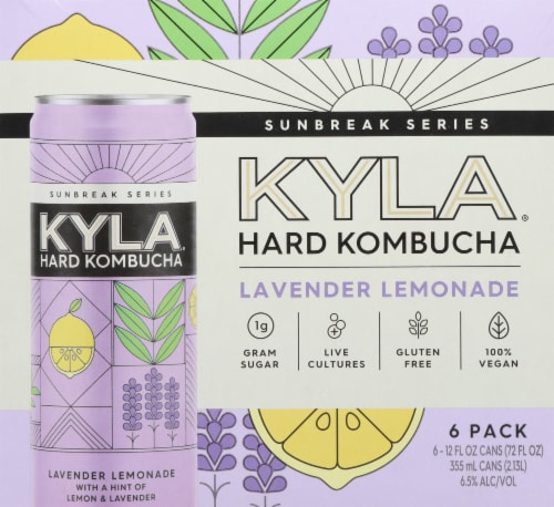 KYLA ® Sunbreak Series Lavender Lemonade Hard Kombucha Perspective: back