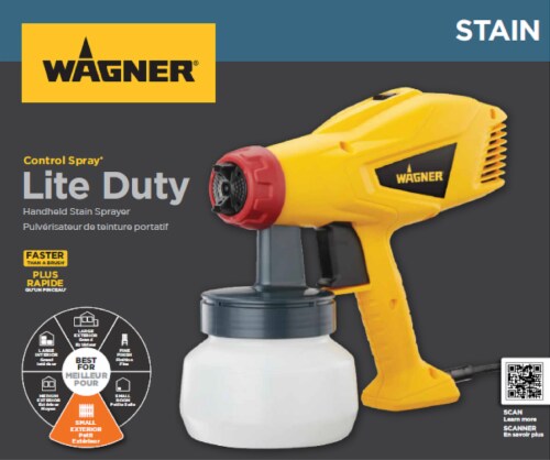 Wagner® Control Spray Lite Duty Handheld Stain Sprayer Perspective: back