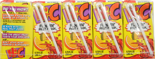 Hi-C Flashin' Fruit Punch Juice Drink Perspective: back
