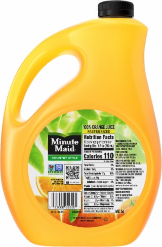Minute Maid® Country Style Medium Pulp Orange Juice Perspective: back