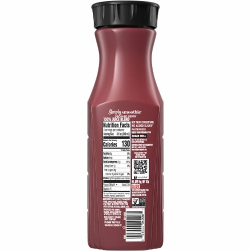 Simply Smoothie Orchard Berry Fruit Smoothie Drink Perspective: back