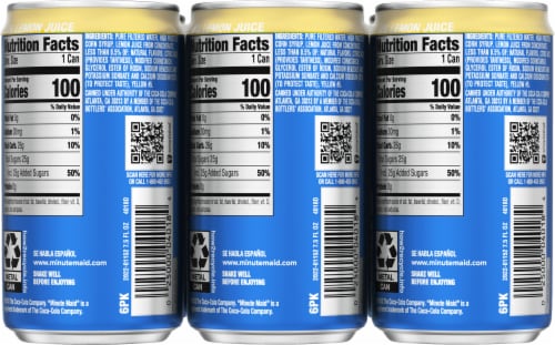 Minute Maid® Lemonade Perspective: back