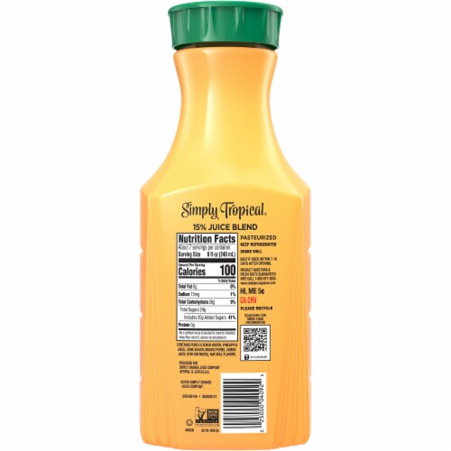 Simply Tropical® Fruit Juice Perspective: back