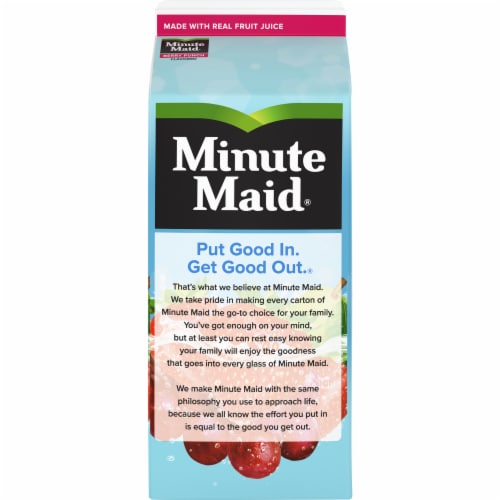 Minute Maid Berry Punch Fruit Juice Drink Perspective: back