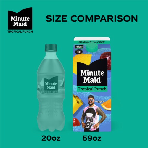Minute Maid Tropical Punch Carton Perspective: back