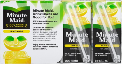 Minute Maid® Lemonade Boxes Perspective: back