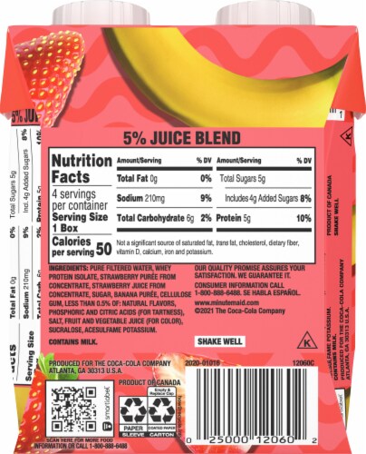 Minute Maid® Super Smoothies Strawberry Banana Smoothies Perspective: back