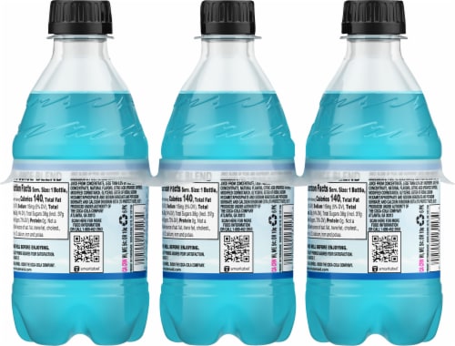 Minute Maid® Blue Raspberry Flavored Fruit Drink Bottles Perspective: back