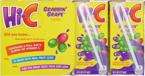 Hi-C® Grabbin Grape Cartons Perspective: back