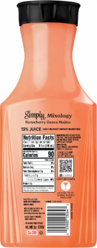 Simply Mixology Strawberry Guava Mojito Mocktail & Mixer Perspective: back