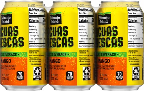 Minute Maid® Aguas Frescas Mango Juice Cans Perspective: back