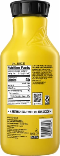Minute Maid® Aguas Frescas Mango Lime Bottle Perspective: back