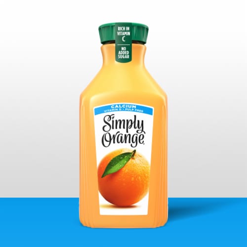 Simply® Orange Juice with Calcium Bottle Perspective: back