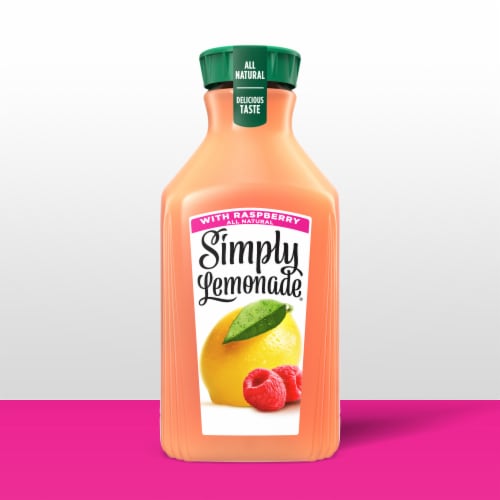 Simply® Lemonade with Raspberry Bottle Perspective: back