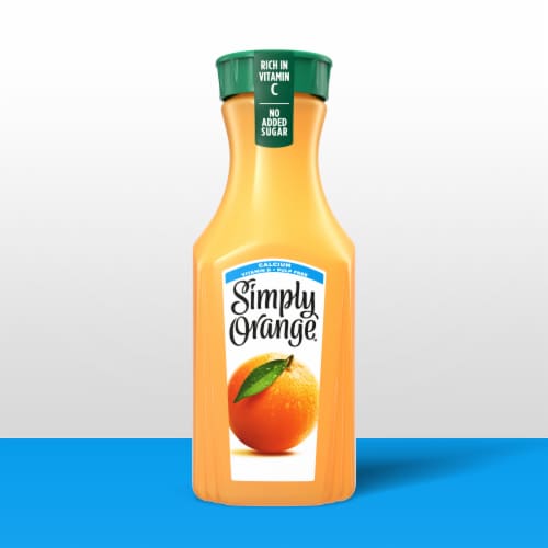 Simply® Orange Juice with Calcium Bottle Perspective: back