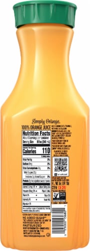 Simply® Orange Juice with Calcium Bottle Perspective: back