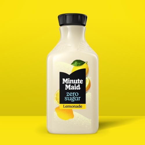 Minute Maid® Zero Sugar Lemonade Bottle Perspective: back