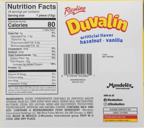 Duvalin® Hazelnut & Vanilla Candy Perspective: back