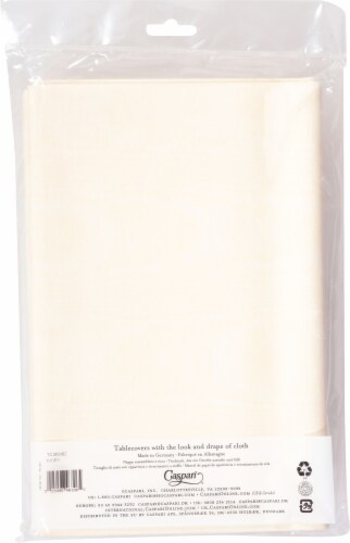 Caspari Ivory Paper Moire Table Cover Perspective: back