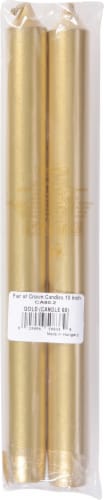 Caspari Gold Crown Duet Candles - 2 Count Perspective: back